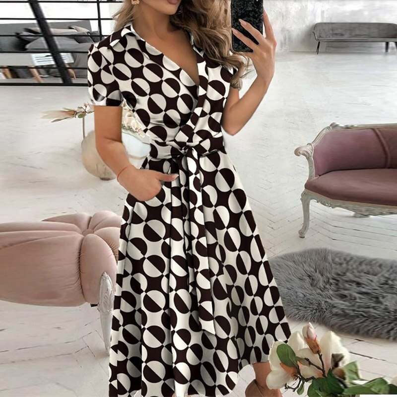 Robe A-ligne à nouer