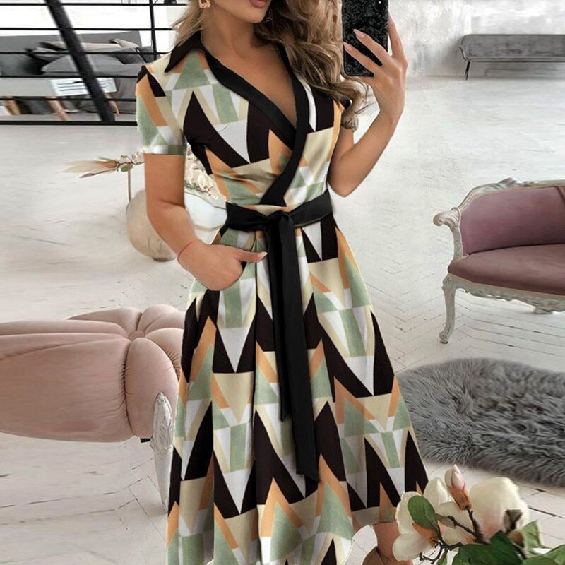 Robe A-ligne à nouer