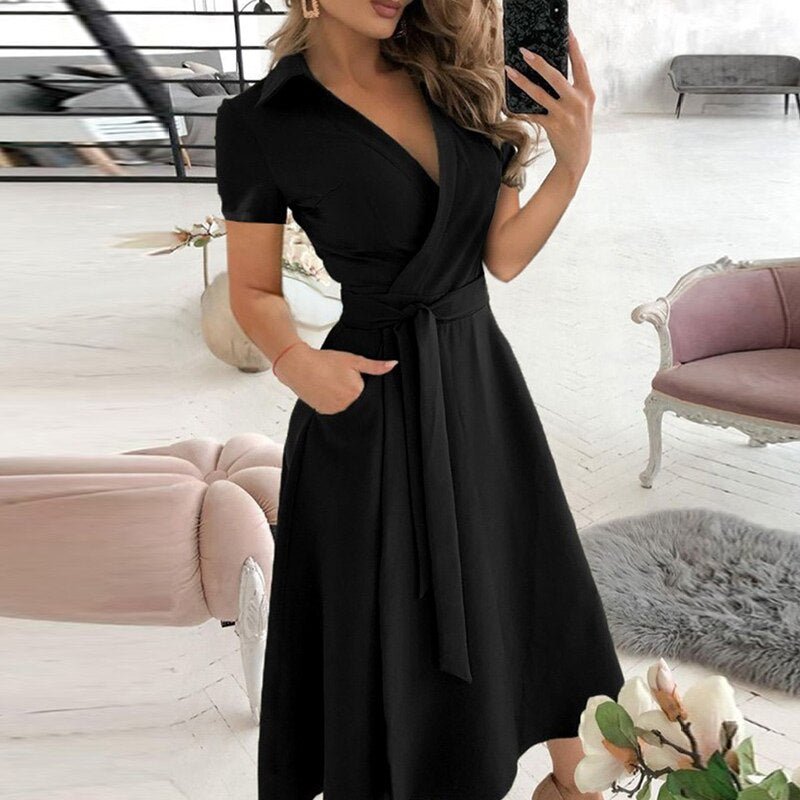 Robe A-ligne à nouer