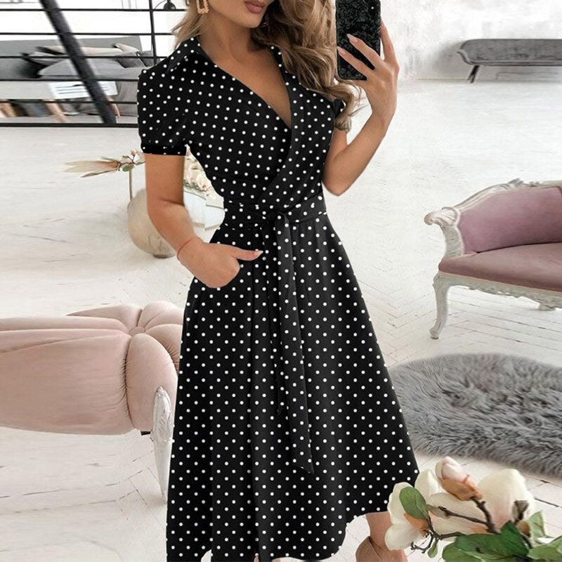 Robe A-ligne à nouer
