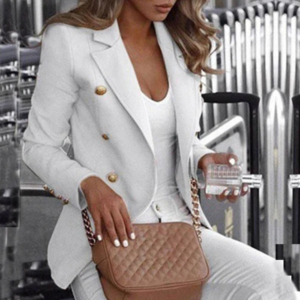 Bantella - blazer à carreaux à manches longues à la mode